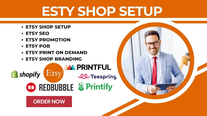 Gig Preview - Etsy shop setup etsy digital products design etsy listing etsy seo esty pod esty