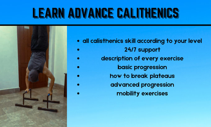 Gig Preview - Be your personal calisthenics coach