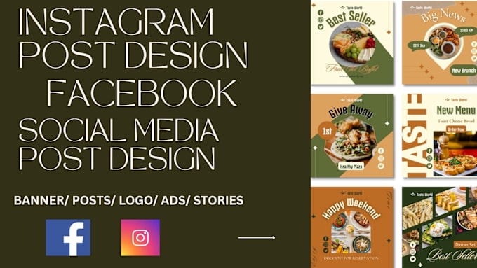 Gig Preview - Create awesome instagram and facebook post designs