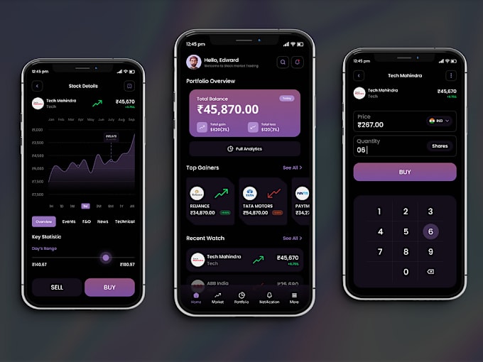 Gig Preview - Develop stock trading app, ai trading app, forex trading app, crypto trading app