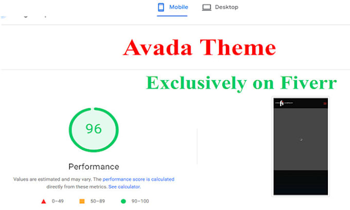 Gig Preview - Do avada theme speed optimization