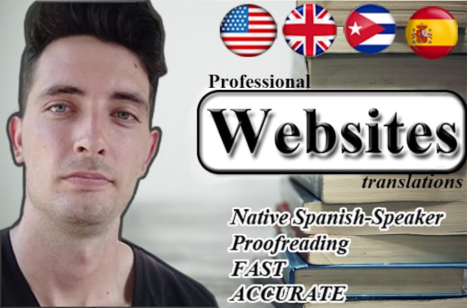 Gig Preview - Professionally translate you website from english to spanish and vice versa