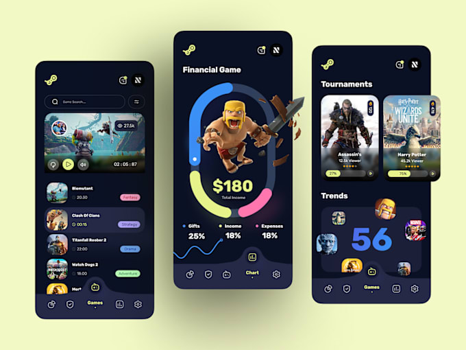 Gig Preview - Gamer marketplace app, gadget app, game store app