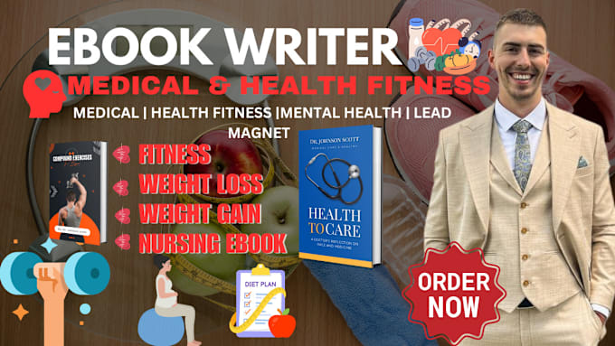 Gig Preview - Be your medical, health and fitness ebook, pdf lead magnet workout plan writer