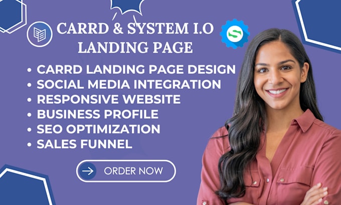 Gig Preview - Design carrd landing page system io redesign carrd co website carrd website