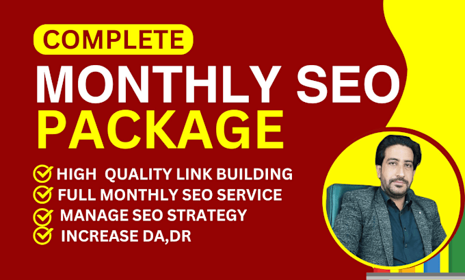 Bestseller - do full monthly seo with authority backlinks for top google ranking