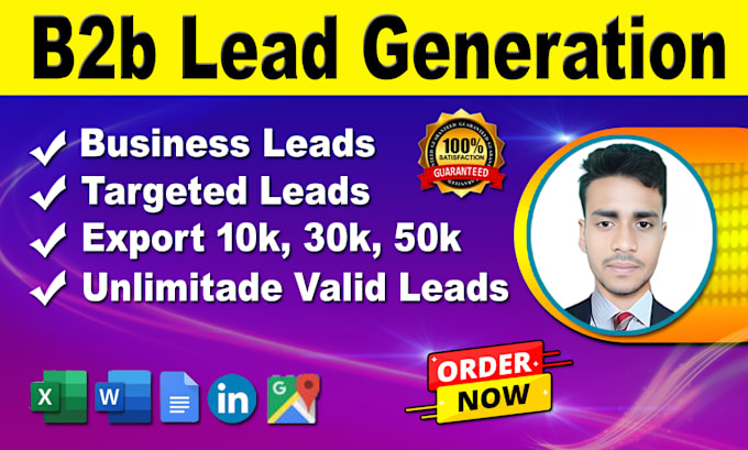 Gig Preview - Do b2b lead generation, niche targeted, business leads