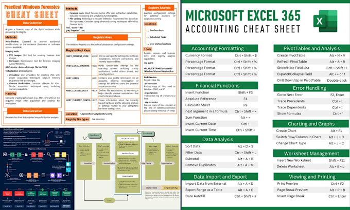 Gig Preview - Create infographics, cheatsheet, for your company profile