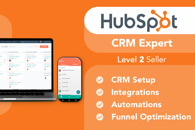 Gig Preview - Be your hubspot CRM expert and improve marketing and sales performance