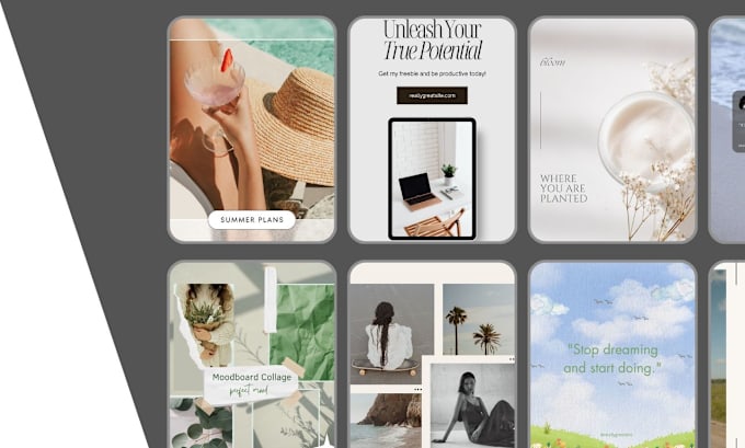 Gig Preview - Design modern canva template, instagram post design , story ,cover