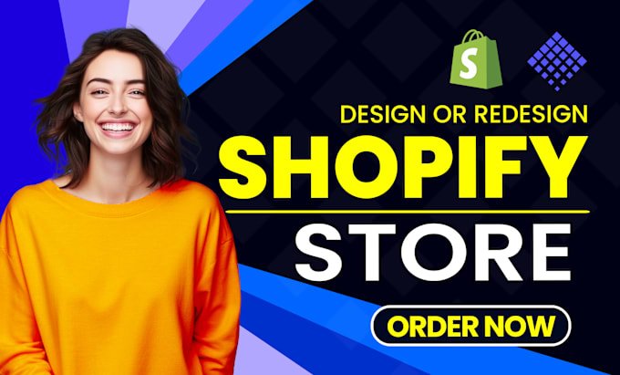 Gig Preview - Design, redesign shopify store, shopify dropshipping store, shopify website