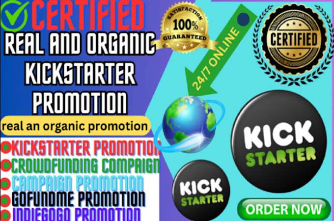 Gig Preview - Promote crowdfunding campaign kickstarter indiegogo to boost backer