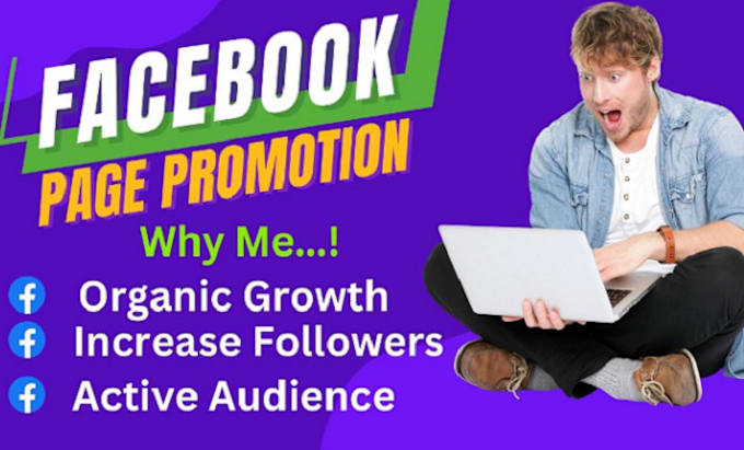 Gig Preview - Do organic facebook page shoutout facebok promotion with ads setup and campaign