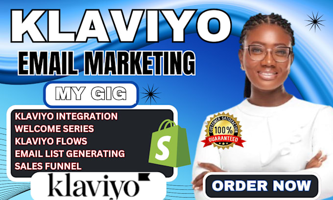 Gig Preview - Klaviyo email marketing activecampaign sales funnel klaviyo shopify marketing