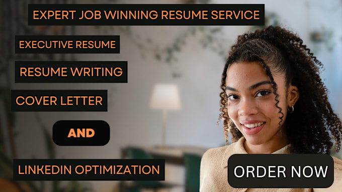 Gig Preview - Write, edit your executive cv, resume, cover letter with linkedin optimization