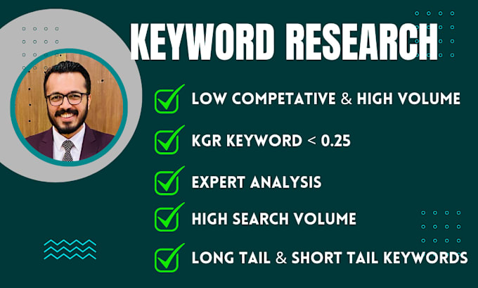 Gig Preview - Do kgr keyword research for rank 1 in google