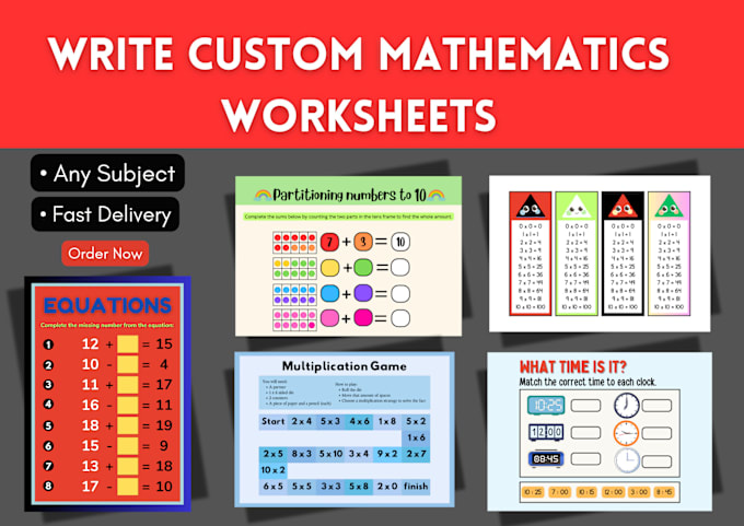 Bestseller - math worksheets writer for all levels