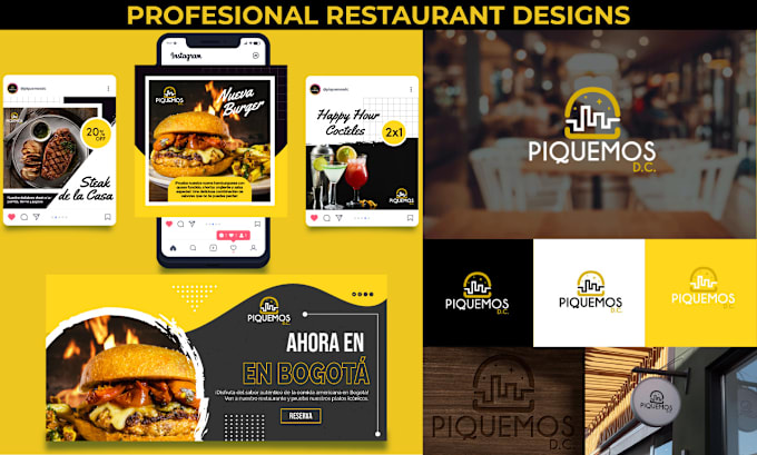 Gig Preview - Create graphic design for your restaurant or food business