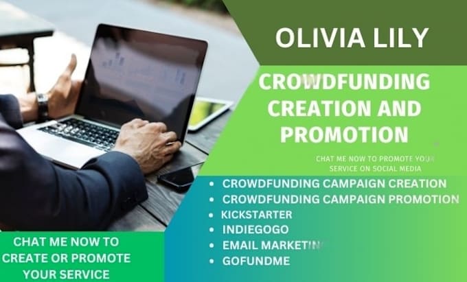 Gig Preview - Create and promote a crowd funding project on indiegogo or kickstarter