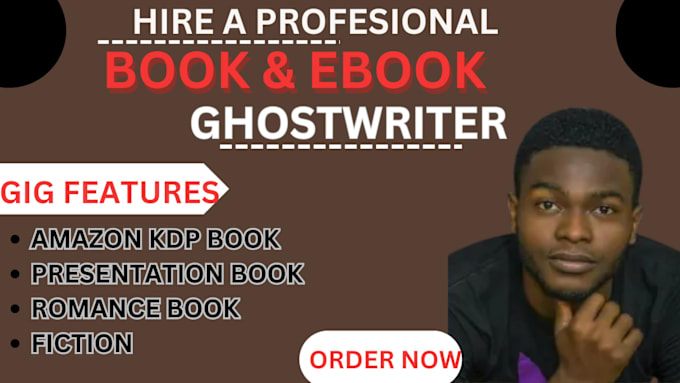 Gig Preview - Be your fiction ghostwriter for romance, book and ebook ghostwriting