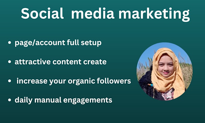 Gig Preview - Be your social media marketing manager to grow your business