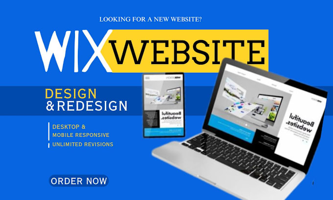 Gig Preview - Design, develop or redesign wix website, wix expert, wix developer