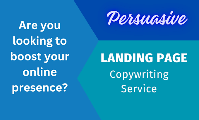 Gig Preview - Write a persuasive landing page copy that sells