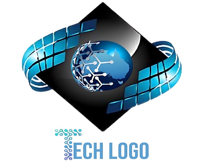 Gig Preview - Create modern tech startup ,security and technology logo design