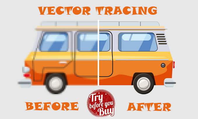 Gig Preview - Manually vector trace your raster image