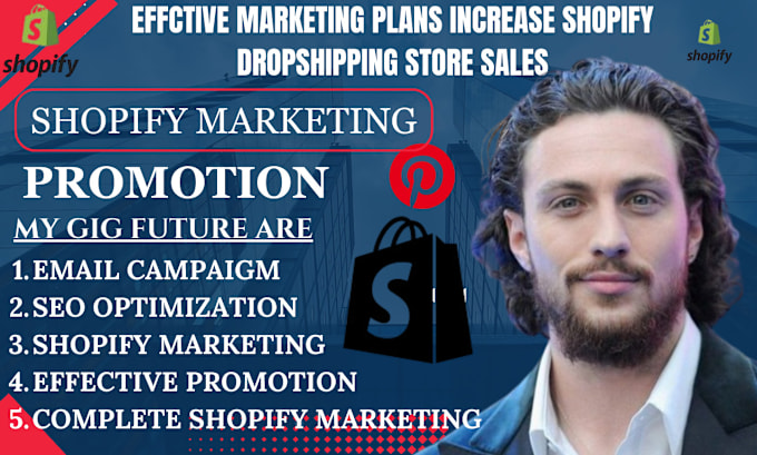 Gig Preview - Do complete shopify dropshipping marketing boost sales ecommerce store promotion