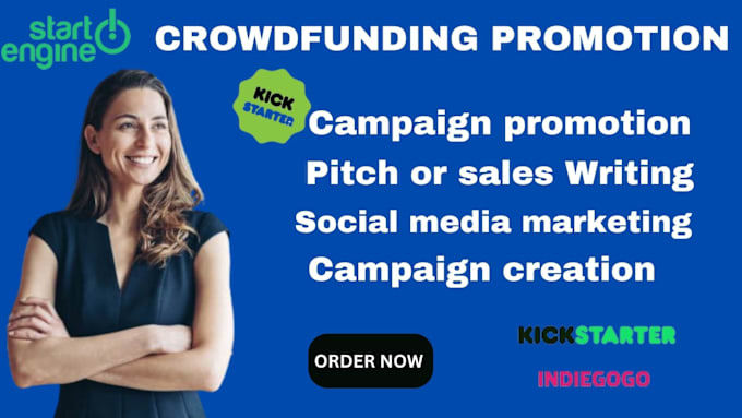 Gig Preview - Do crowdfunding campaign promotion on kickstarter indiegogo gofundme