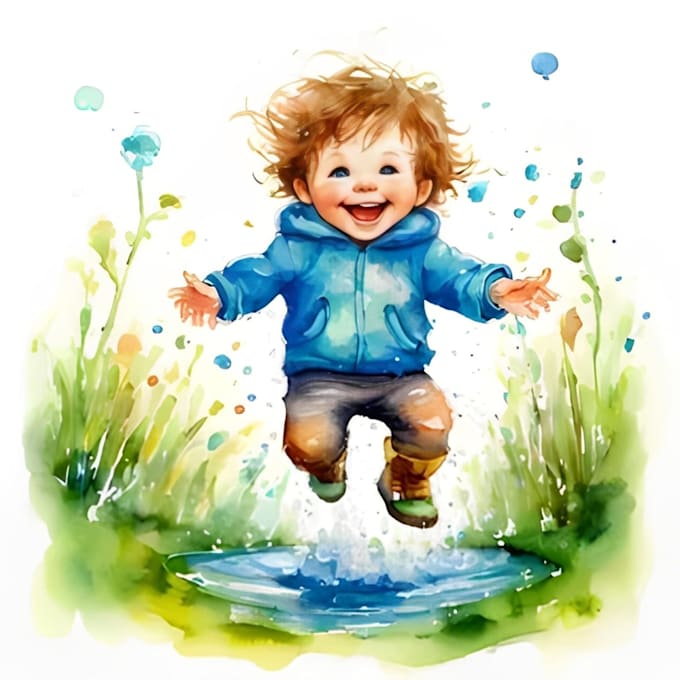 Bestseller - draw a cute watercolor children story book illustration and book cover design