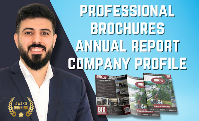 Gig Preview - Design a pro trifold brochure, business flyer, annual report, or company profile