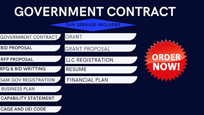 Gig Preview - Research and write a winning bid proposal rfps  grant and government contract