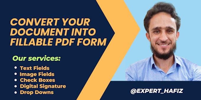 Bestseller - professionally convert your document to fillable PDF form