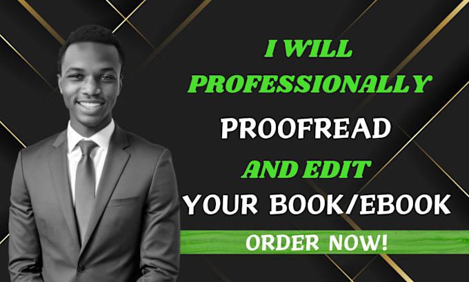 Gig Preview - Professionally edit and proofread your book or ebook