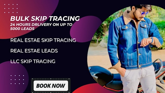 Bestseller - do bulk skip tracing using tlo, owner name, owner phone number, owner email,dob