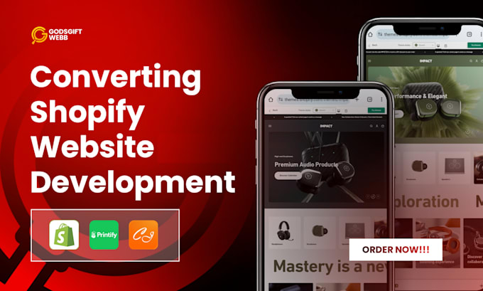 Gig Preview - Build highly converting shopify website development and store setup