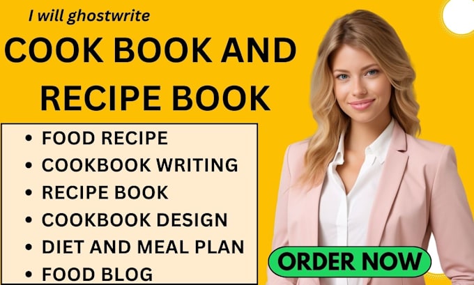 Gig Preview - Do cookbook ,recipe book, recipes, cookbook design, cookbook writer ,formatting