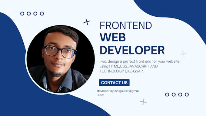 Gig Preview - Design a great frontend for your website ,try once