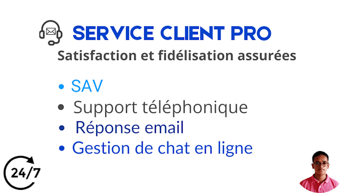 Gig Preview - Be your french customer support sav