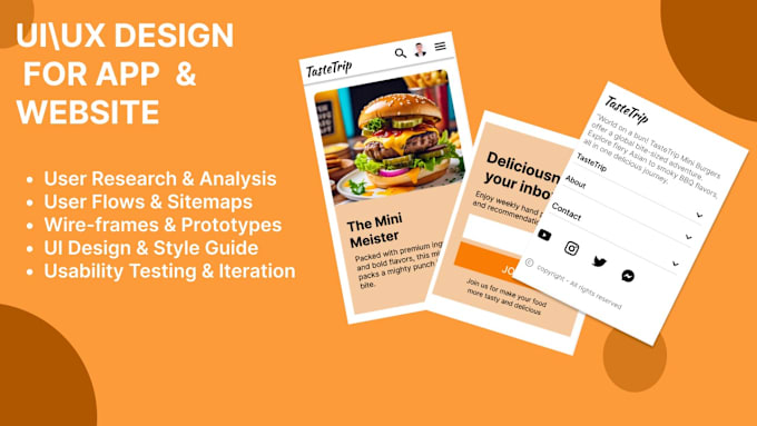 Bestseller - create an attractive mobile and website design using figma and justinmind