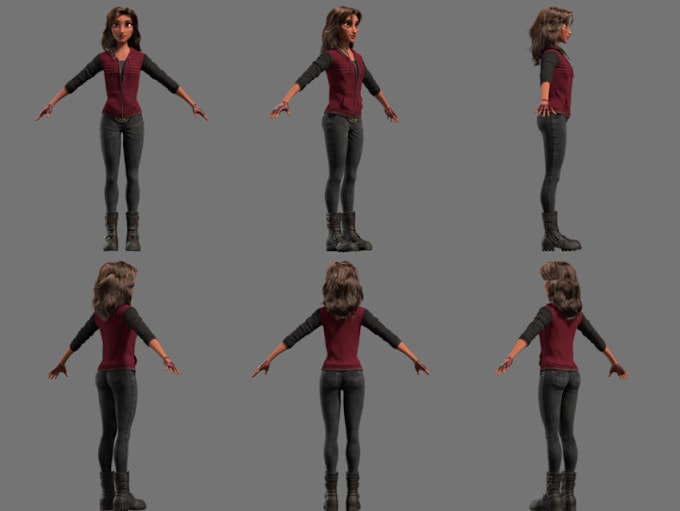 Gig Preview - Craft film 3d character model, realistic 3d model, wonder dynamic,2d to 3d model