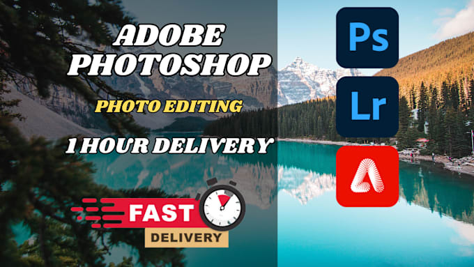 Gig Preview - Edit your photo using adobe photoshop