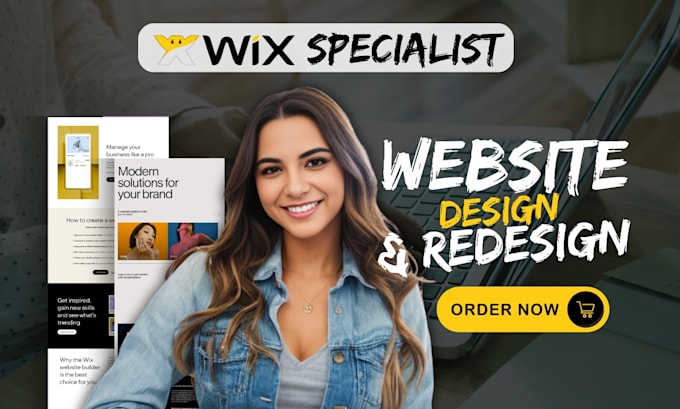 Gig Preview - Build wix website design, wix redesign wix online store ecommerce store, wix seo