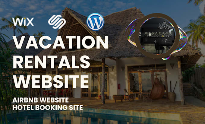 Gig Preview - Do squarespace vacation rental website, vacation rental site, airbnb website