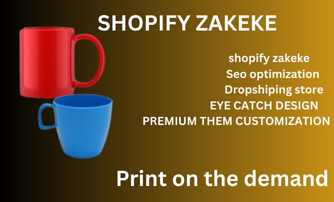 Gig Preview - B customize and configure product on shopify with zakeke, teeinblue, kickflip