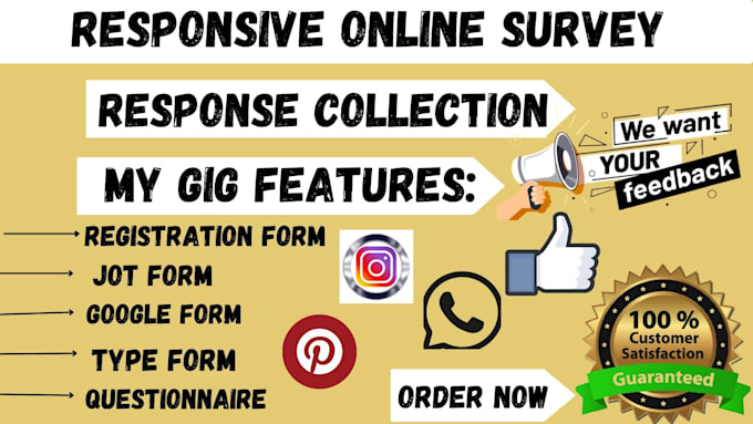 Gig Preview - Make any type of online form questionnaire survey respondent