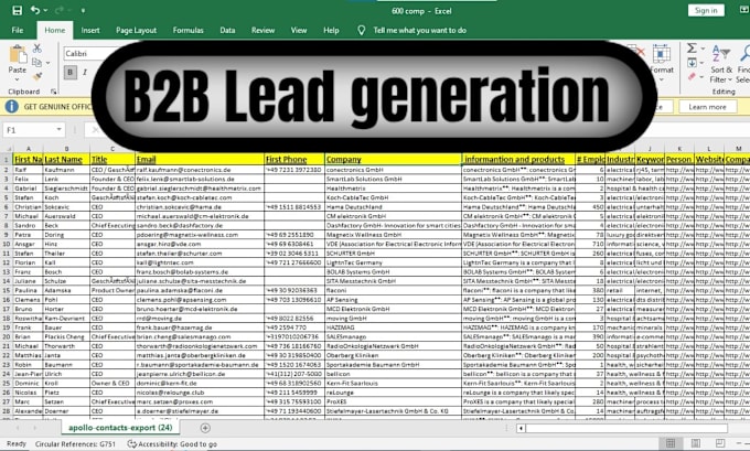 Gig Preview - Do targeted b2b lead generation, linkedin sales leads, ecommerce leads