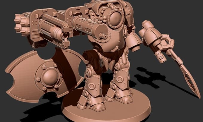 Gig Preview - Sculpt 3d models, warhammer 40k, miniature and character for 3d printing stl